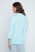 Capri Cuffed Button Blouse