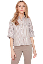 Storm Stripe Button Up Top