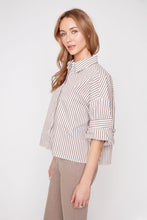 Storm Stripe Button Up Top