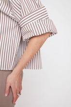 Storm Stripe Button Up Top