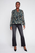 Leopard V-Neck Blouse