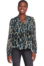 Leopard V-Neck Blouse