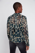 Leopard V-Neck Blouse