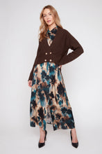 Double Button Cardigan, Chocolate