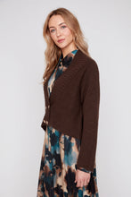 Double Button Cardigan, Chocolate