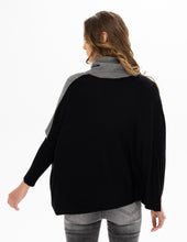 Cowl Neck Knit Sweater, Heather Grey