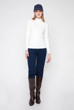 Mock Neck Creme Knit Top