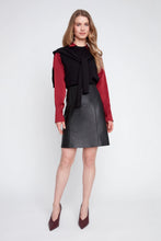 Sleeveless Knit Sweater with Faux Cardi