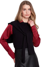 Sleeveless Knit Sweater with Faux Cardi
