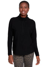 Cowl Neck Knit Top, Black