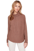 Cowl Neck Knit Top, Tiramisu