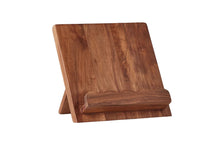 Scalloped Wood Book Stand, Natural