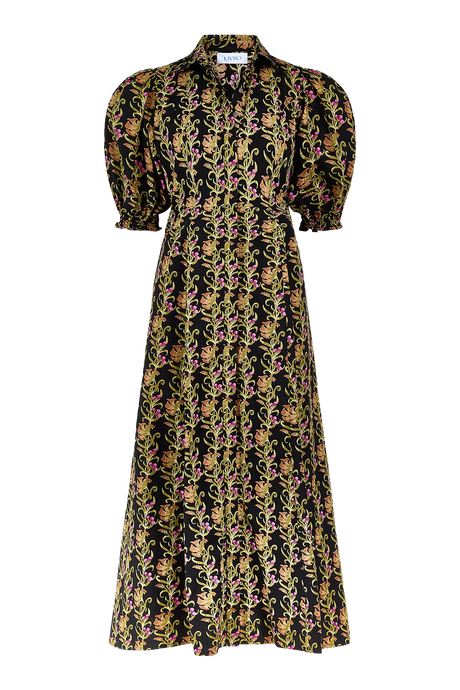 Rosie Shirt Dress, Berrywood Scroll