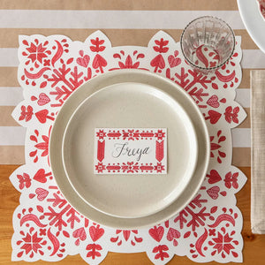 Fair Isle Snowflake Placemat [Pack of 12]