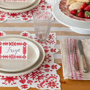 Fair Isle Snowflake Placemat [Pack of 12]