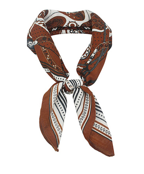 Retro Paisley Bandana Scarf