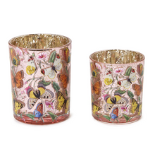 Butterfly Silhouette Antiqued Tealight/Votive Candleholders [SET OF 2]
