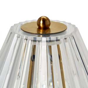 Acrylic Shade Cordless Table Lamp