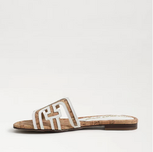 Bay Multicolor Slide Sandal, Natural Beige Cork
