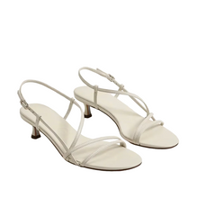 Cora Kitten Heel Sandal, Modern Ivory