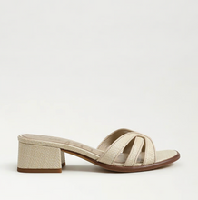 Farrin Block Heel Slide Sandal, Linen