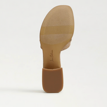 Farrin Block Heel Slide Sandal, Buff Tan/Cyprus