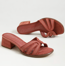 Farrin Block Heel Slide Sandal, Indie Pink