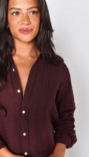 Girlfriend Midi Dress, Brown Jacquard Linen