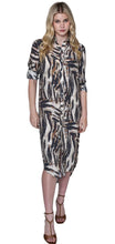 Girlfriend Midi Dress, Brown Tiger