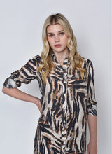 Girlfriend Midi Dress, Brown Tiger