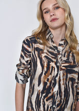 Girlfriend Midi Dress, Brown Tiger