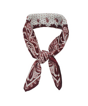 Paisley Print Scarf, Maroon