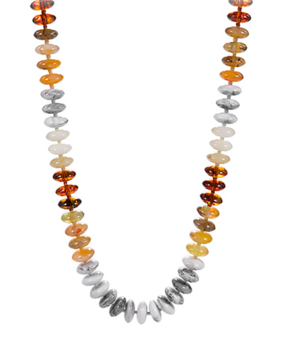 Neutral Rondelle Necklace