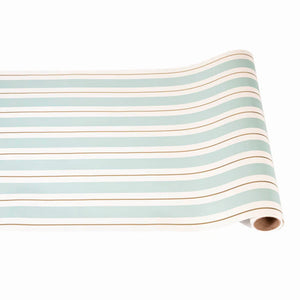 Seafoam and Red Awning Stripe Runner