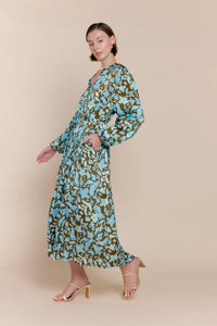 Cassandra Maxi Dress, Acqua Taupe