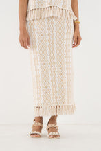 Capri Knit Skirt, Blanc Petals