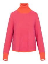 Boxy Turtleneck, Raspberry