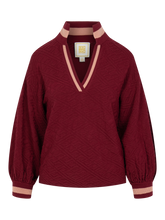 Lolli Sweater, Merlot Monogram