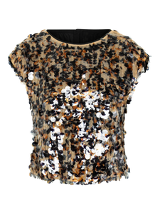Hatti Tank, Tortoise Shell Sequin