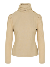 Tessa Turtleneck, Metallic Gold Knit