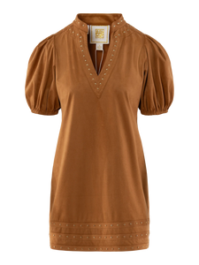 Hampton Mini Dress, Brown Sugar