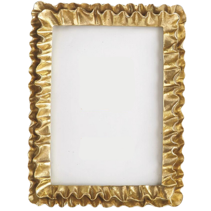 5x7 Gold Ruffles Photo Frame