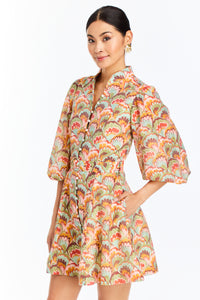 Valencia Mini Dress, Marbled Multi