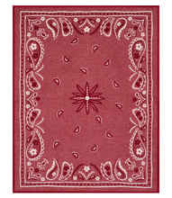 Vintage Red Bandana Blanket