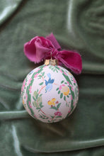 Hand-Painted Ceramic Ornament, Chinoiserie Bird Rose Canton