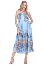 Antique Blossom Strapless Dress