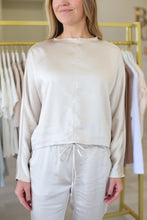 Tenesi Long Sleeve Satin Top