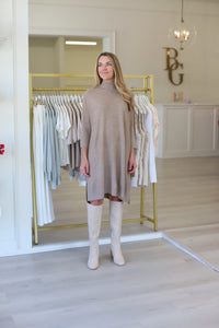 Aja Linka Dress, Light Taupe