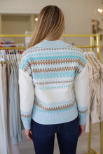 V-Neck Polo Fairisle Sweater