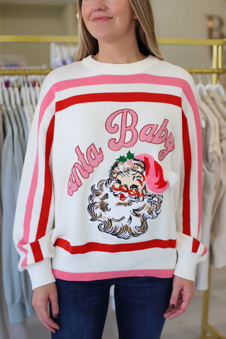 Santa Baby Fuzzy Sweater